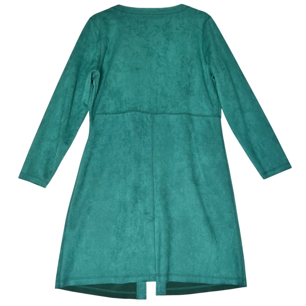 Anthroplogie Solitaire Green Fuax Suede Boho Midi Jacket, Medium - Picture 2 of 9